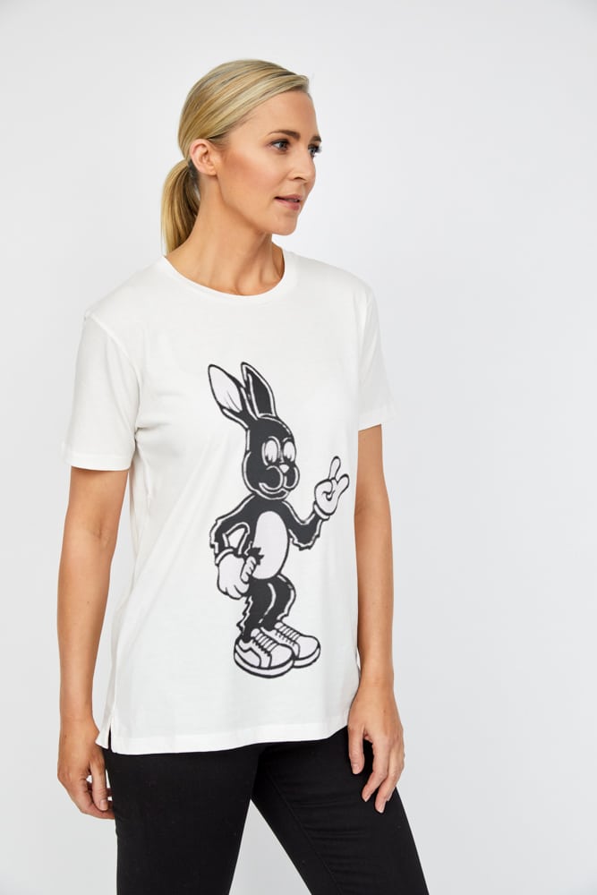 cotton t shirt bunny print by Paul Smith